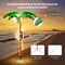 5 Feet LED Pre-lit Palm Tree Decor with Light Rope Perfect for Indoor-Outdoor Decor